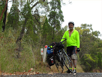 Me having a rest on a big hill