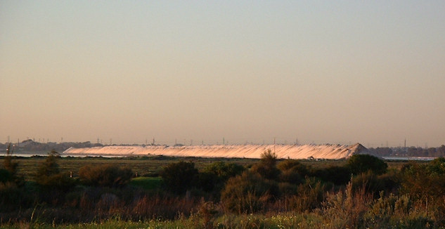 Adelaide Salt heaps from Dry Creek Railway Station circa 2002