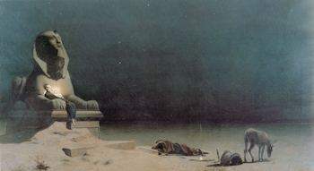 Painting by Merson: Rest on the Flight into Egypt