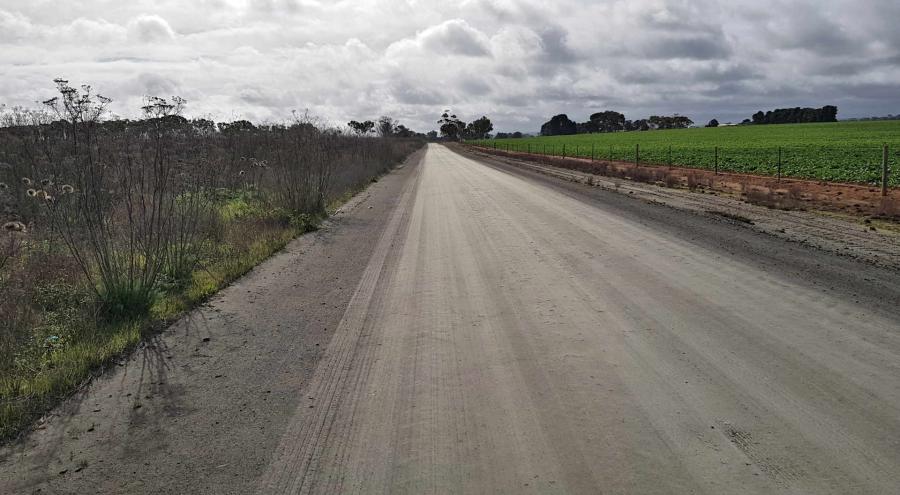 Old Main Road South, metal road, smooth like glass