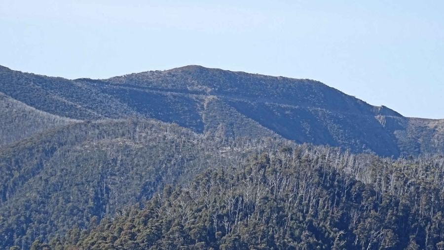 Mt Hotham Road across a valley