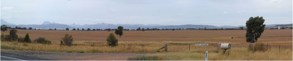 Looking in to the Warrumbungles from the southwest, 2011