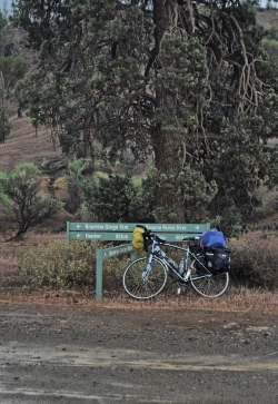 The bike in Brachina Gorge, November 2014